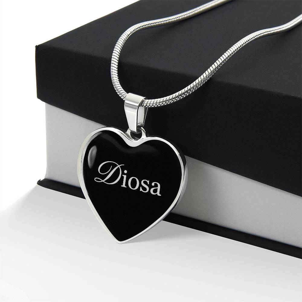 “Diosa” Silver Heart Necklace for Her | Meaningful Valentine's Day, Birthday & Christmas Gift