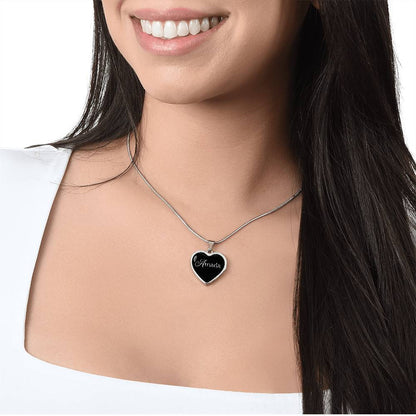 “Amada” Silver Heart Necklace for Her | Meaningful Valentine's Day, Birthday & Christmas Gift