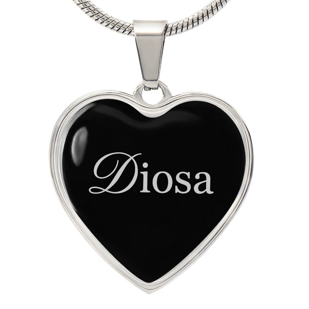 “Diosa” Silver Heart Necklace for Her | Meaningful Valentine's Day, Birthday & Christmas Gift