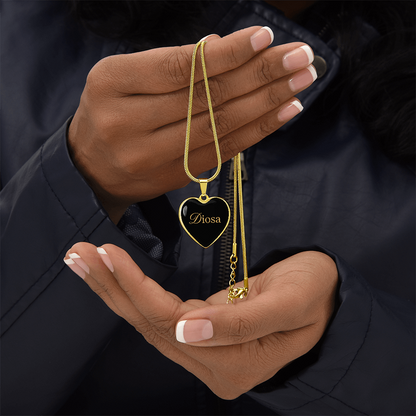“Diosa” Gold Heart Necklace for Her | Meaningful Valentine's Day, Birthday & Christmas Gift